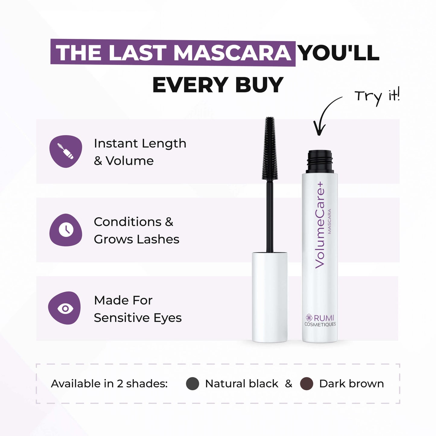 Mascara + Lash Serum + Makeup Remover